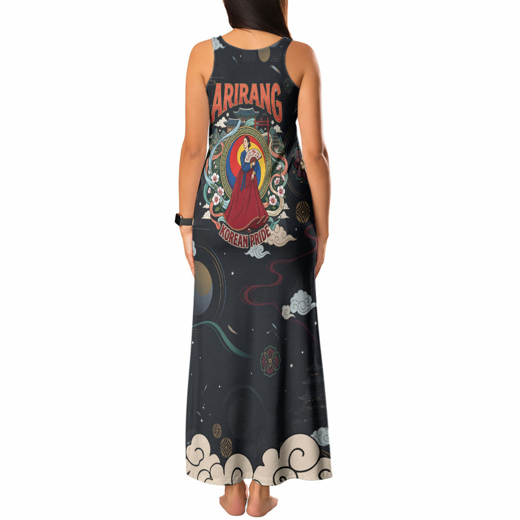 Arirang Korea Pride Tank Maxi Dress Korean Taegeuk Culture Hanbok Woman Traditional Mugunghwa