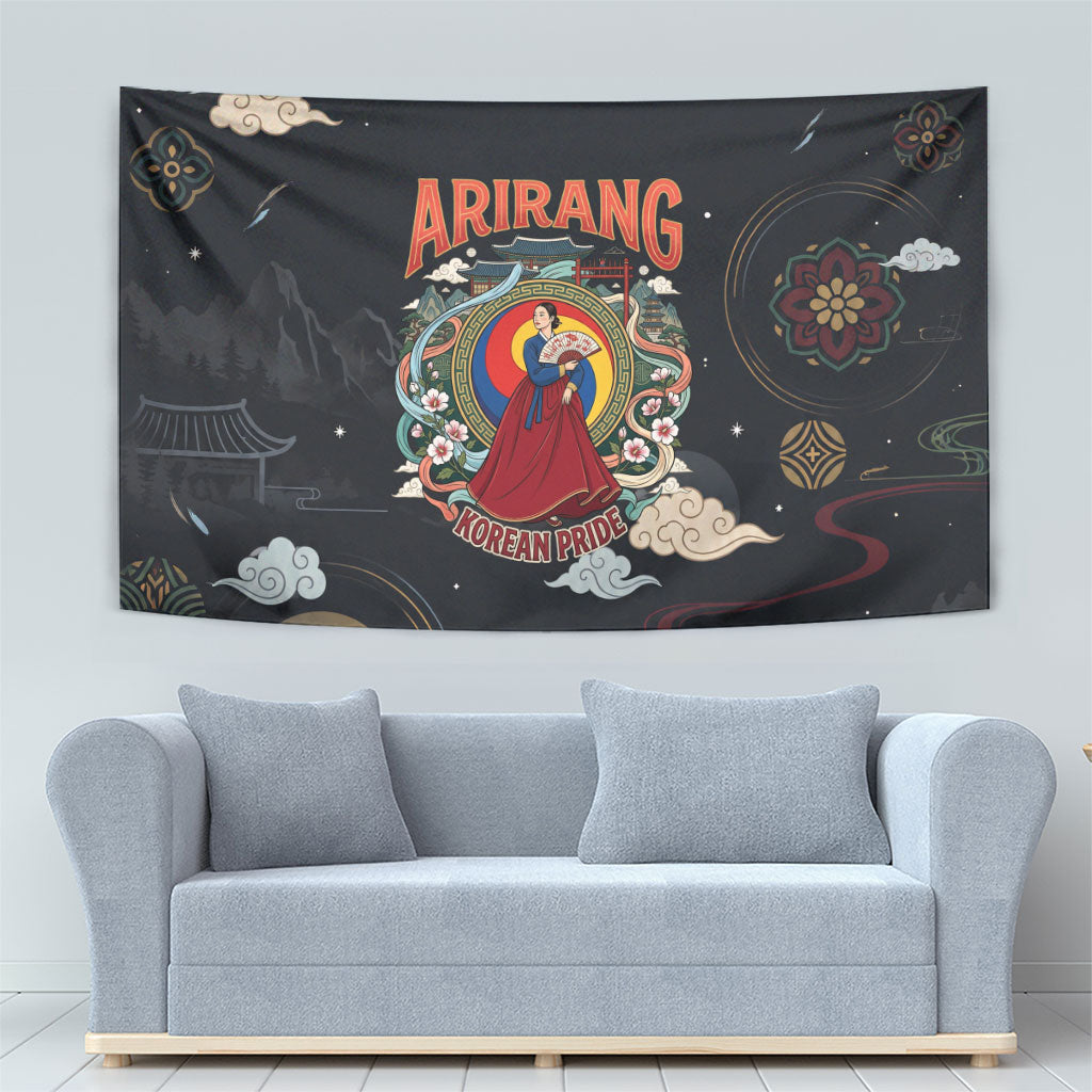 Arirang Korea Pride Tapestry Korean Taegeuk Culture Hanbok Woman Traditional Mugunghwa