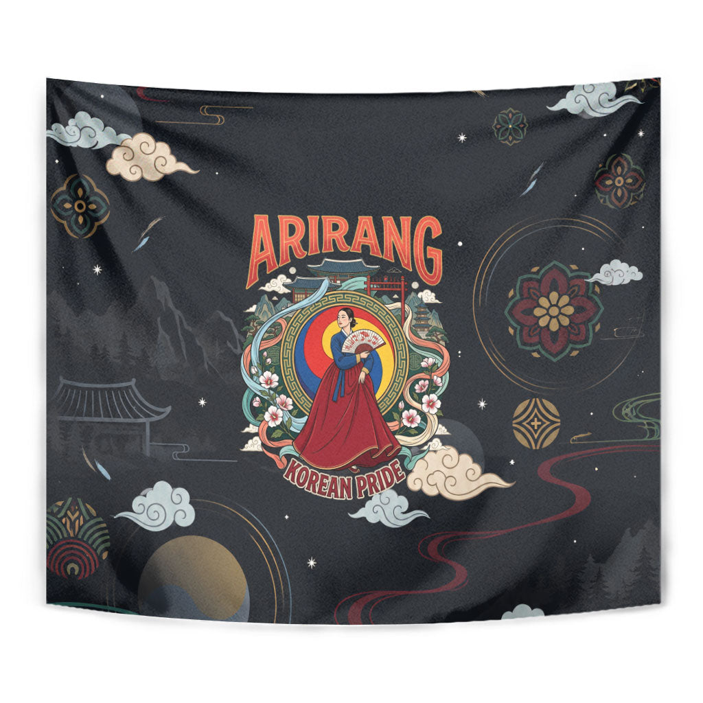 Arirang Korea Pride Tapestry Korean Taegeuk Culture Hanbok Woman Traditional Mugunghwa