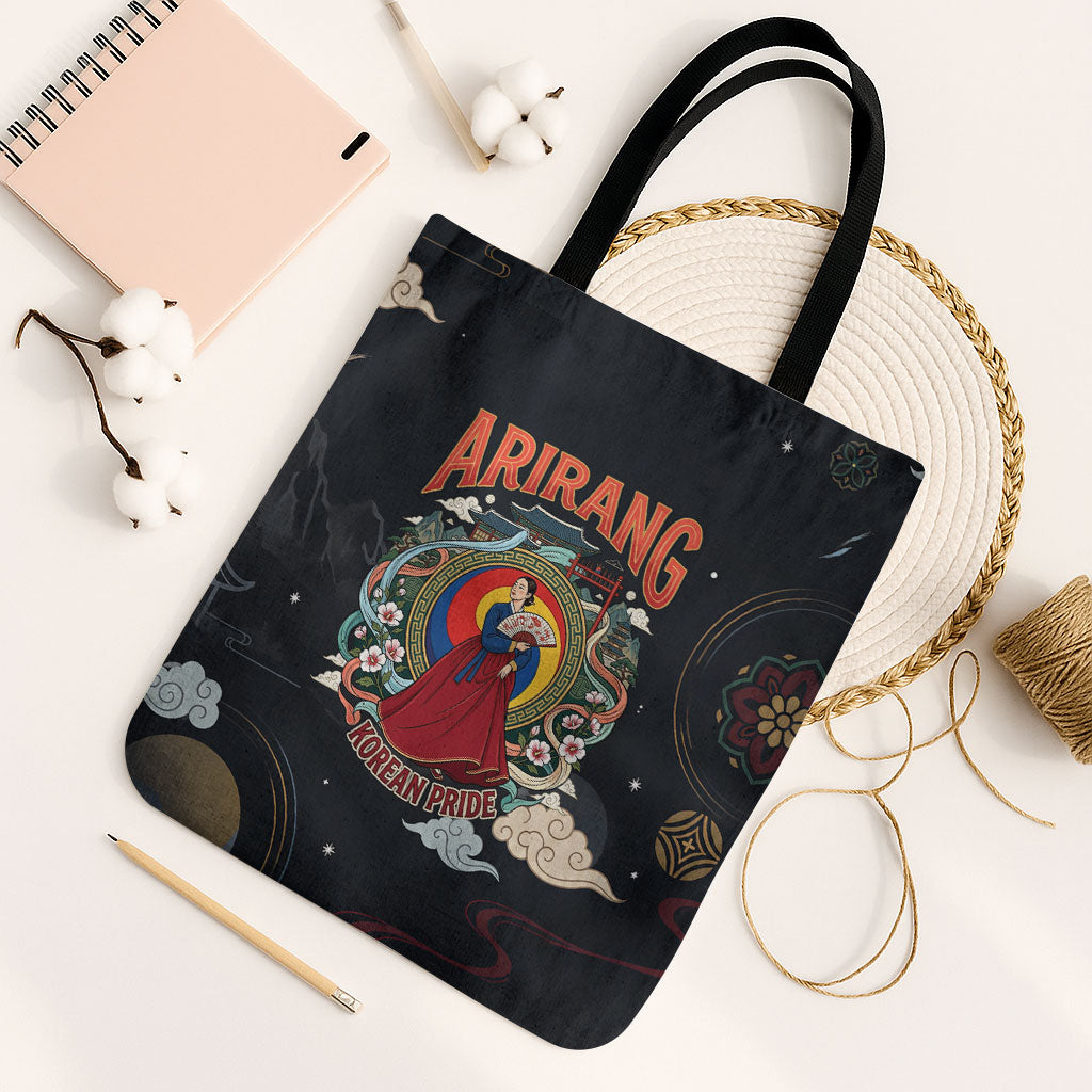 Arirang Korea Pride Tote Bag Korean Taegeuk Culture Hanbok Woman Traditional Mugunghwa