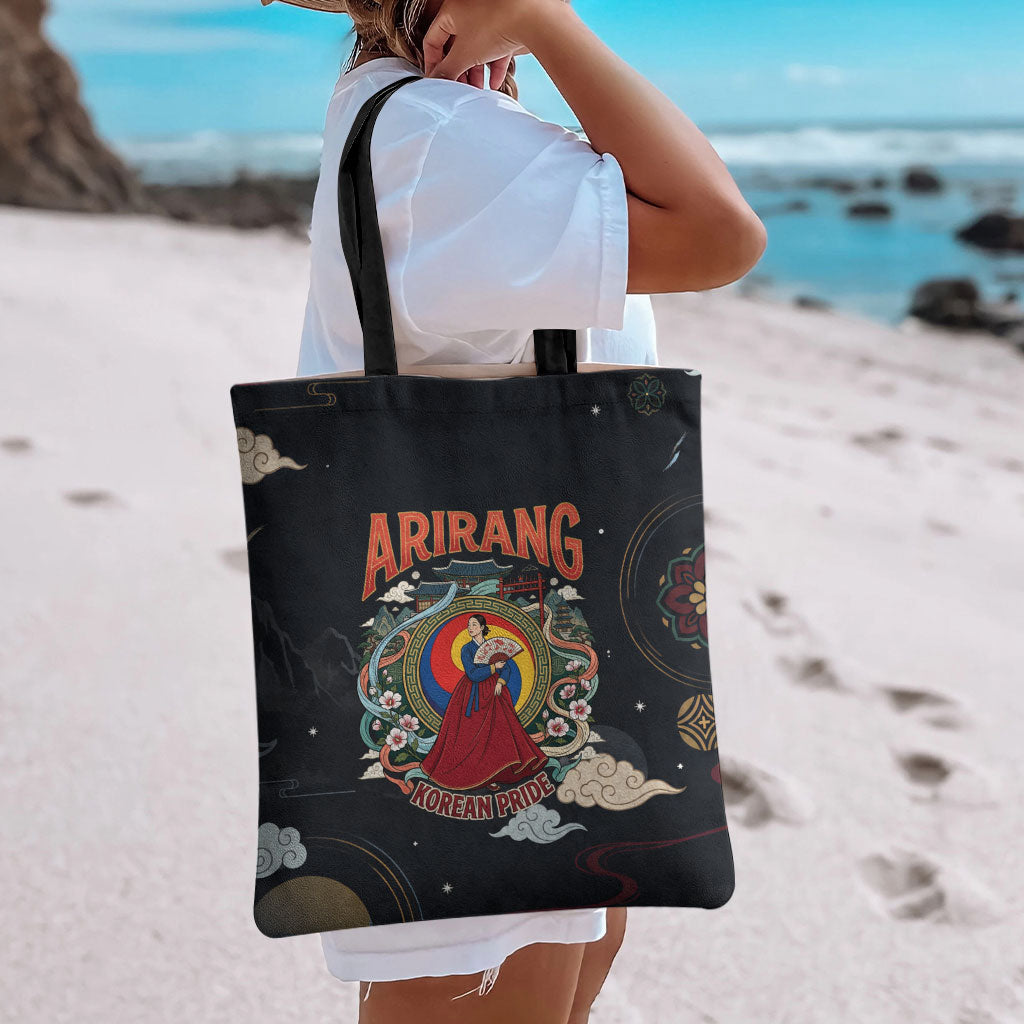 Arirang Korea Pride Tote Bag Korean Taegeuk Culture Hanbok Woman Traditional Mugunghwa