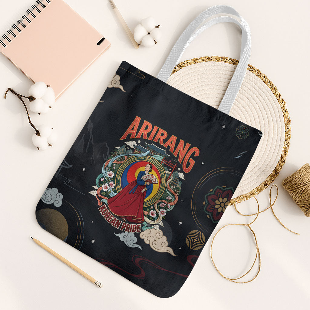 Arirang Korea Pride Tote Bag Korean Taegeuk Culture Hanbok Woman Traditional Mugunghwa