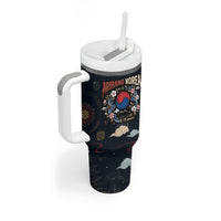 Arirang Korea Pride Tumbler With Handle Korean Taegeuk Culture Hanbok Woman Traditional Mugunghwa