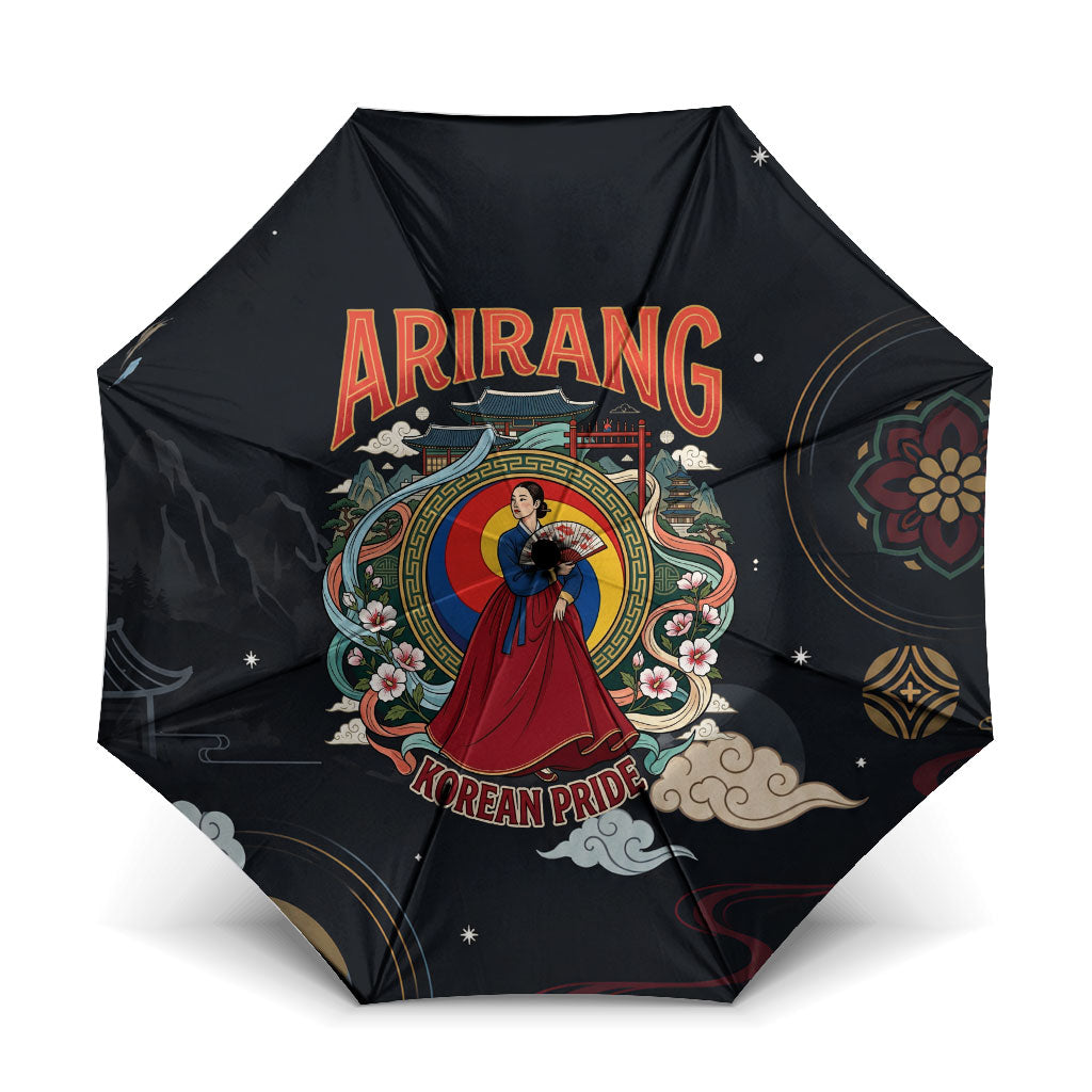 Arirang Korea Pride Umbrella Korean Taegeuk Culture Hanbok Woman Traditional Mugunghwa