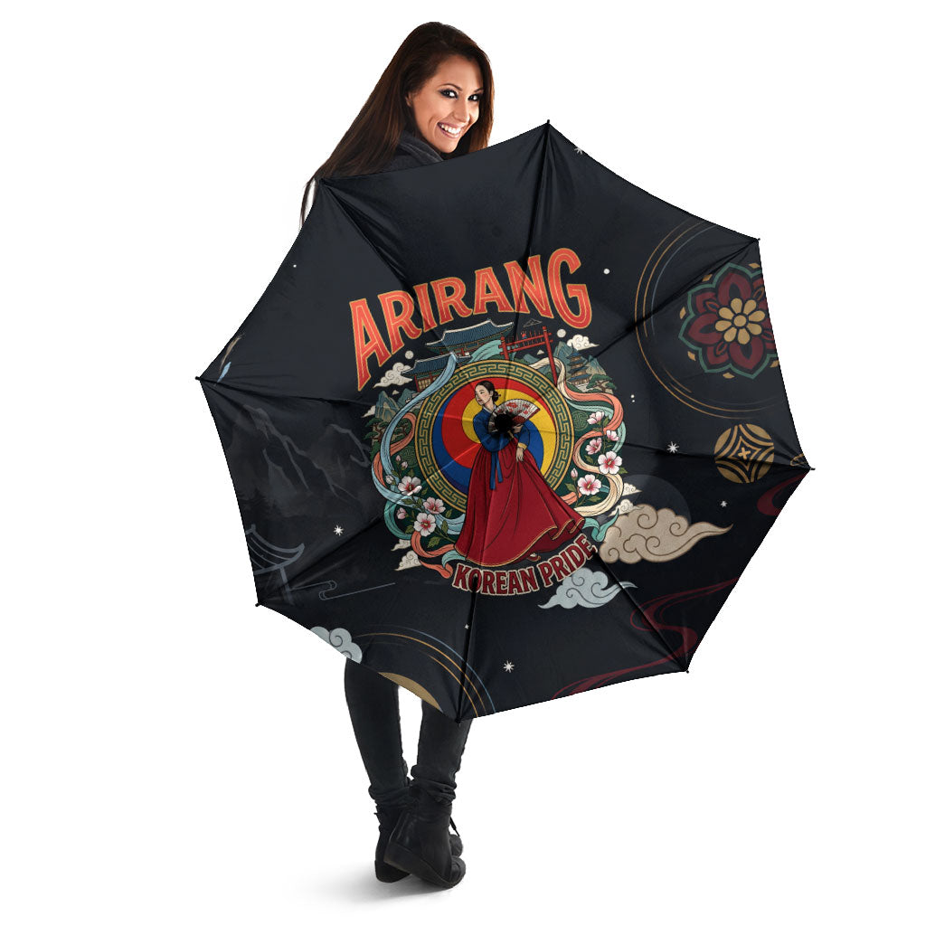 Arirang Korea Pride Umbrella Korean Taegeuk Culture Hanbok Woman Traditional Mugunghwa