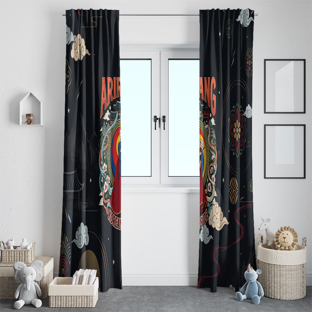 Arirang Korea Pride Window Curtain Korean Taegeuk Culture Hanbok Woman Traditional Mugunghwa