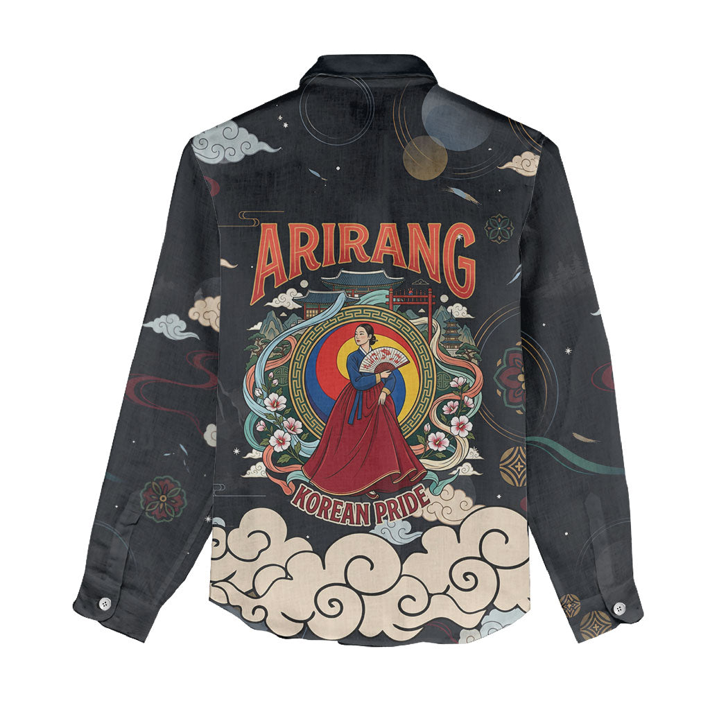 Arirang Korea Pride Women Casual Shirt Korean Taegeuk Culture Hanbok Woman Traditional Mugunghwa