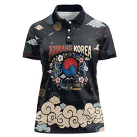 Arirang Korea Pride Women Polo Shirt Korean Taegeuk Culture Hanbok Woman Traditional Mugunghwa