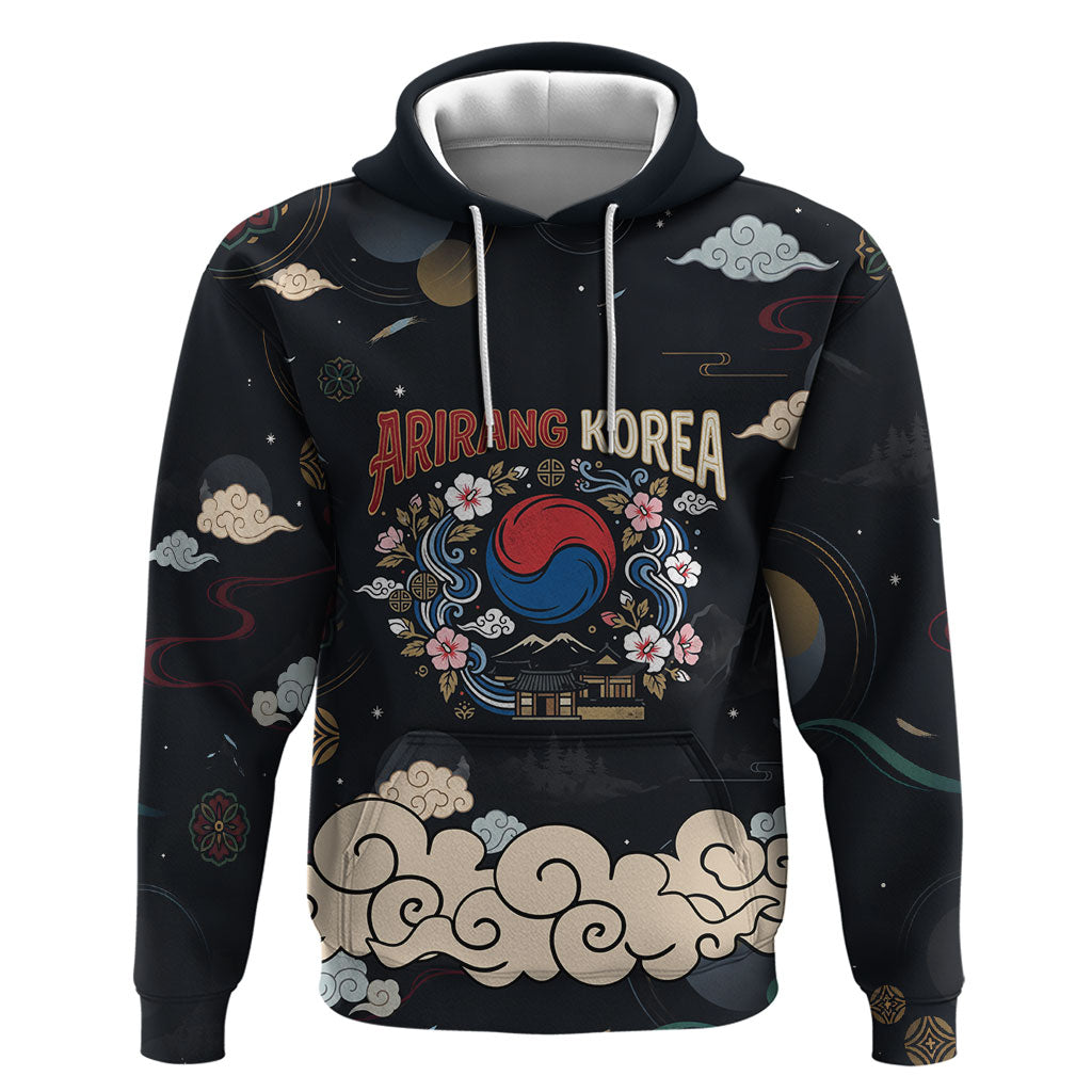 Arirang Korea Pride Zip Hoodie Korean Taegeuk Culture Hanbok Woman Traditional Mugunghwa
