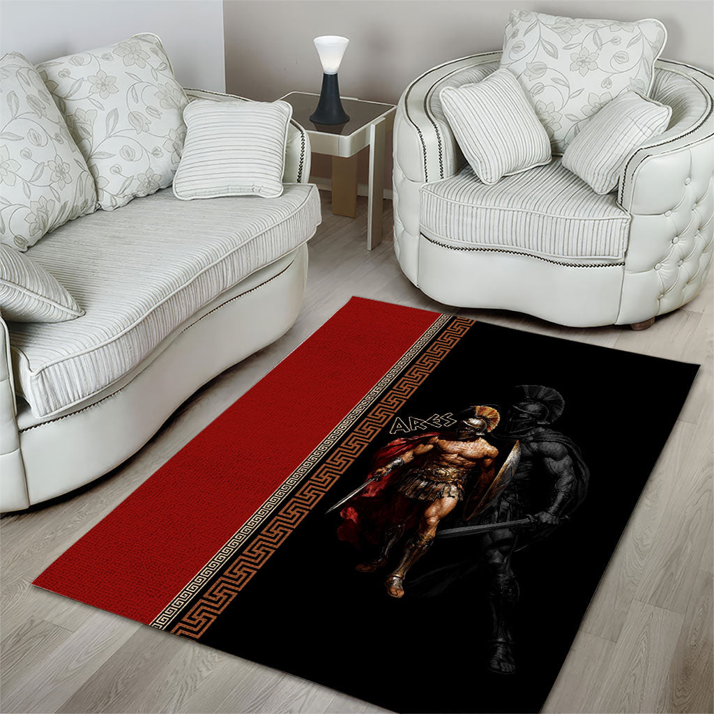 Ares Greek God Of War Area Rug Warrior Ancient Mythology