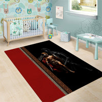 Ares Greek God Of War Area Rug Warrior Ancient Mythology