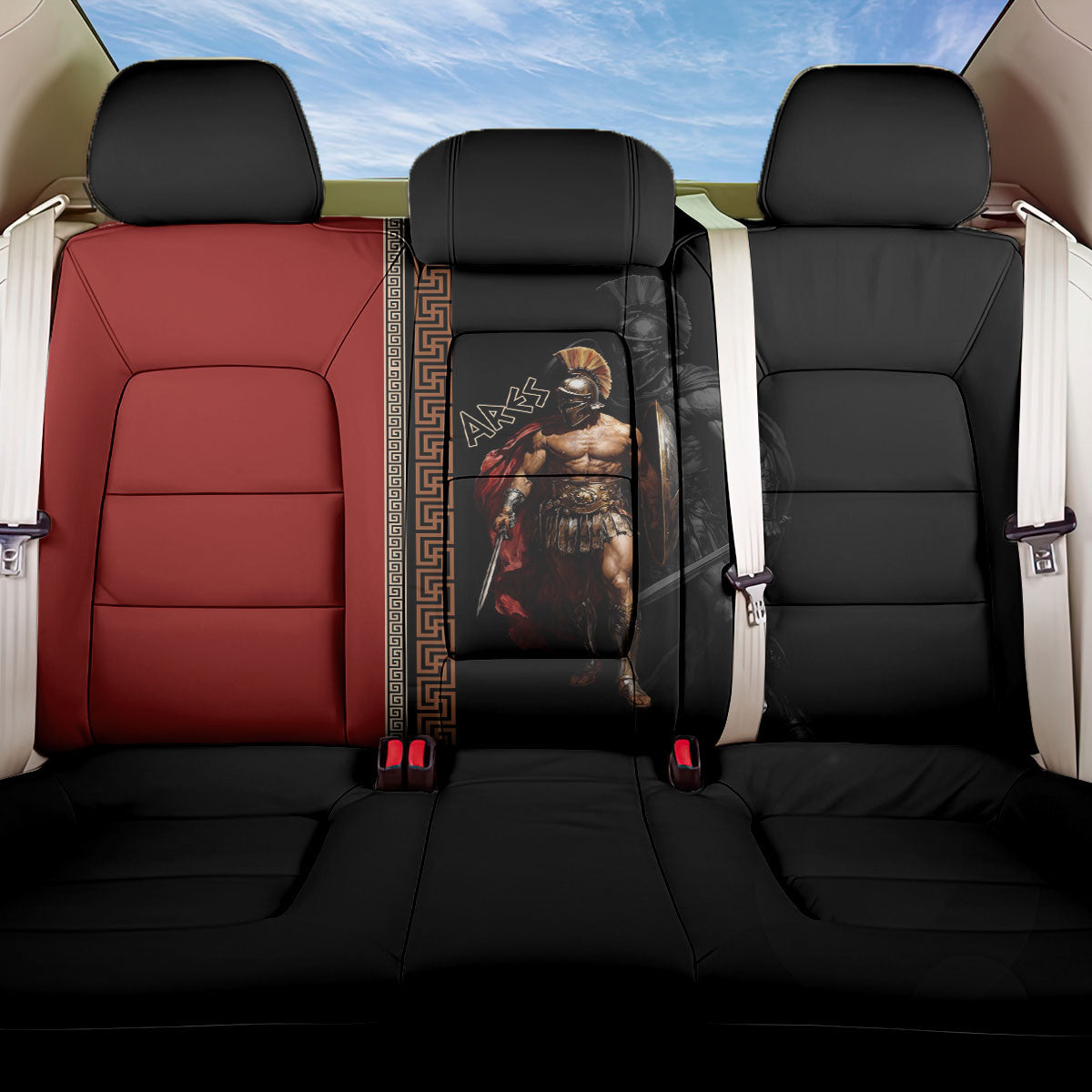Ares Greek God Of War Back Car Seat Cover Warrior Ancient Mythology