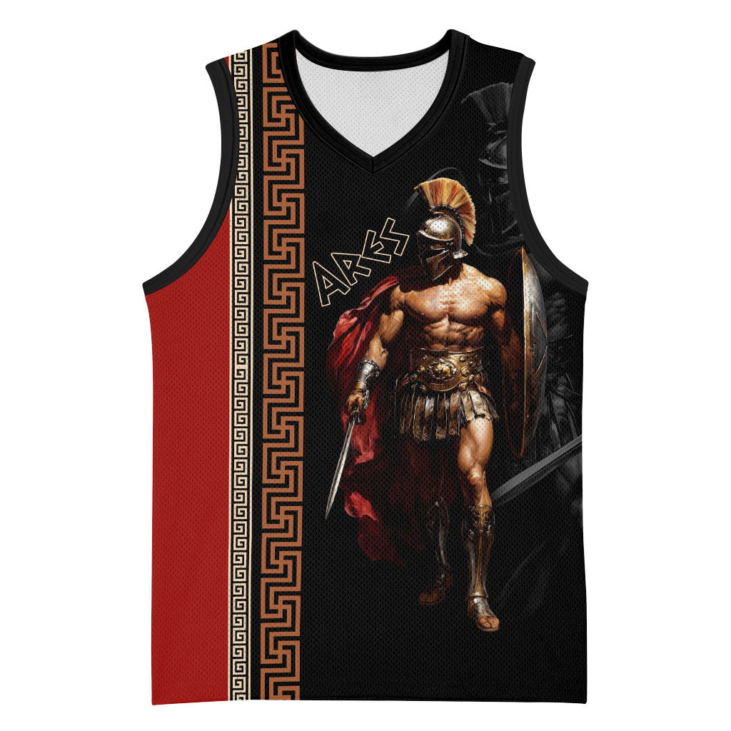 Ares Greek God Of War Basketball Jersey Warrior Ancient Mythology