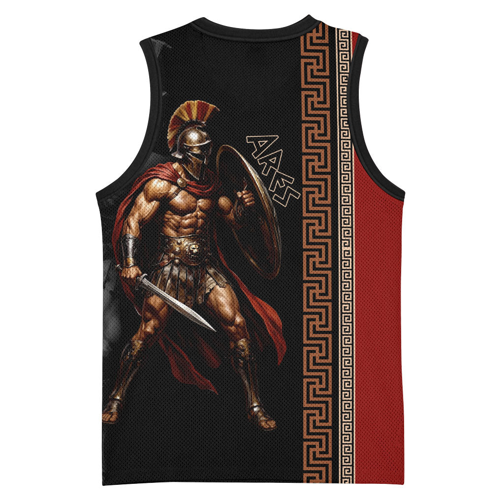 Ares Greek God Of War Basketball Jersey Warrior Ancient Mythology