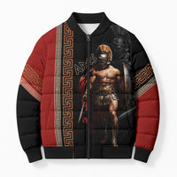 Ares Greek God Of War Bomber Puffer Jacket Warrior Ancient Mythology