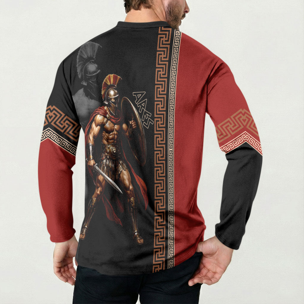 Ares Greek God Of War Button Sweatshirt Warrior Ancient Mythology