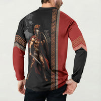 Ares Greek God Of War Button Sweatshirt Warrior Ancient Mythology
