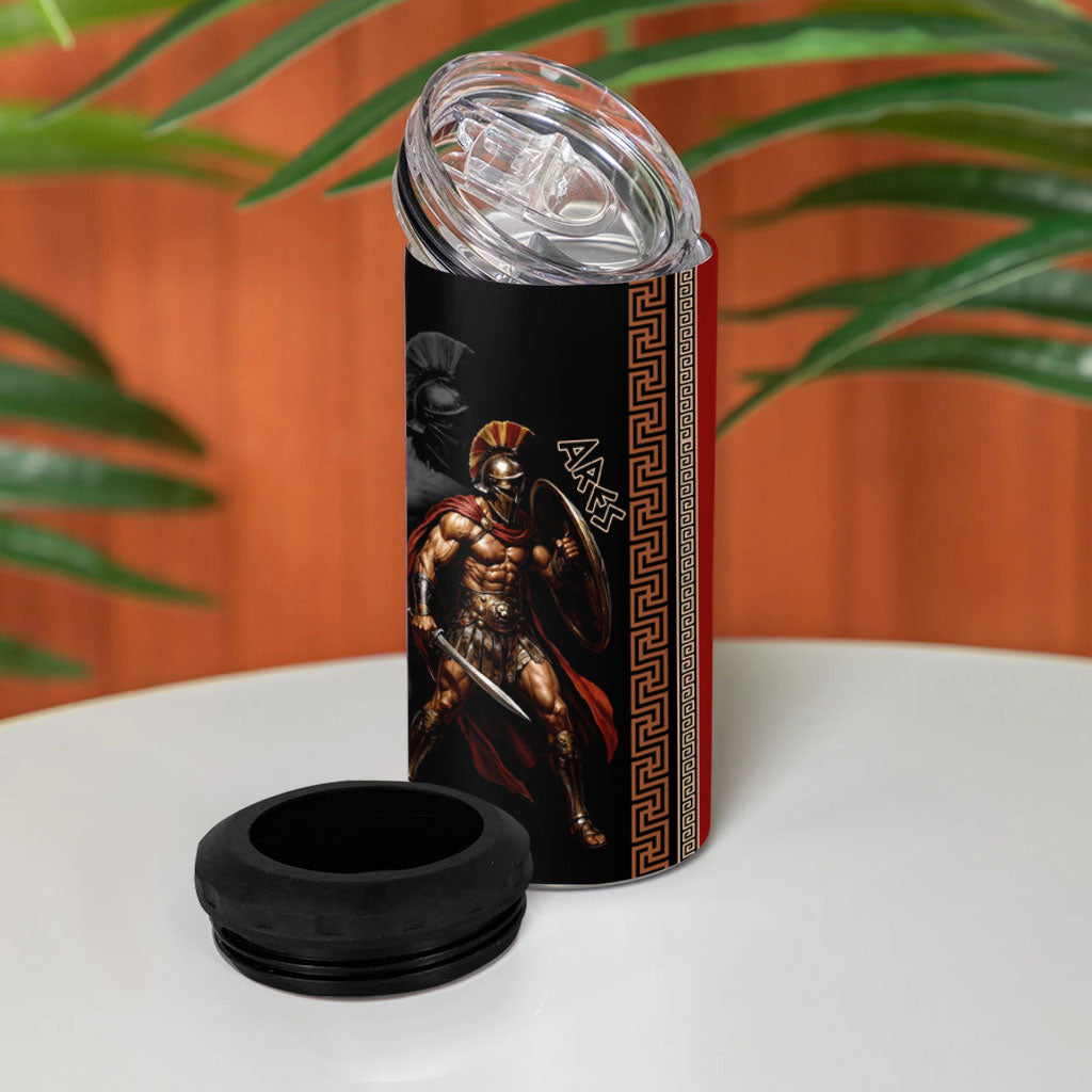 Ares Greek God Of War 4 in 1 Can Cooler Tumbler Warrior Ancient Mythology