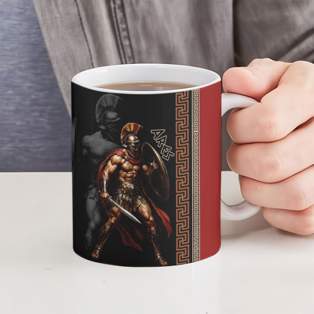 Ares Greek God Of War Ceramic Mug Warrior Ancient Mythology