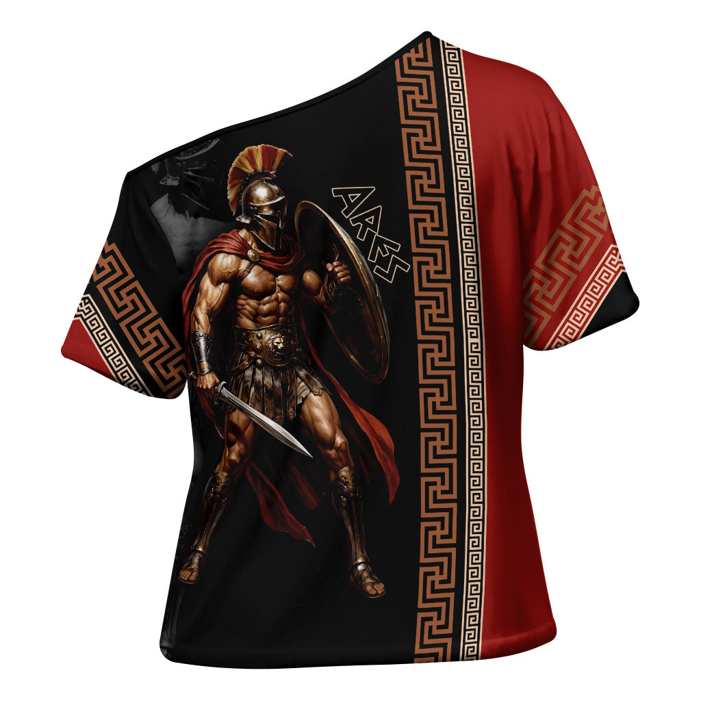 Ares Greek God Of War Cross Shoulder Shirt Warrior Ancient Mythology
