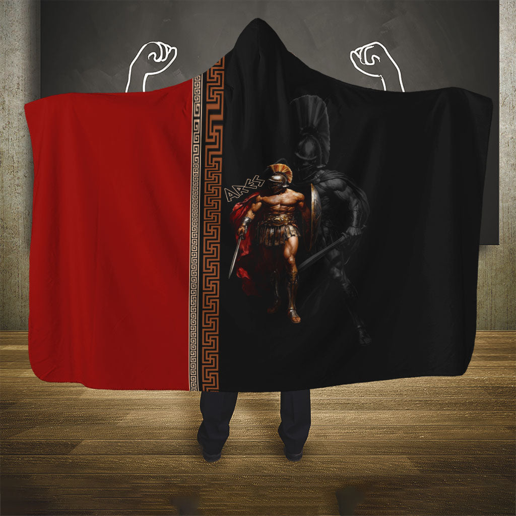 Ares Greek God Of War Hooded Blanket Warrior Ancient Mythology