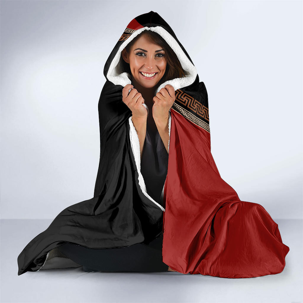 Ares Greek God Of War Hooded Blanket Warrior Ancient Mythology