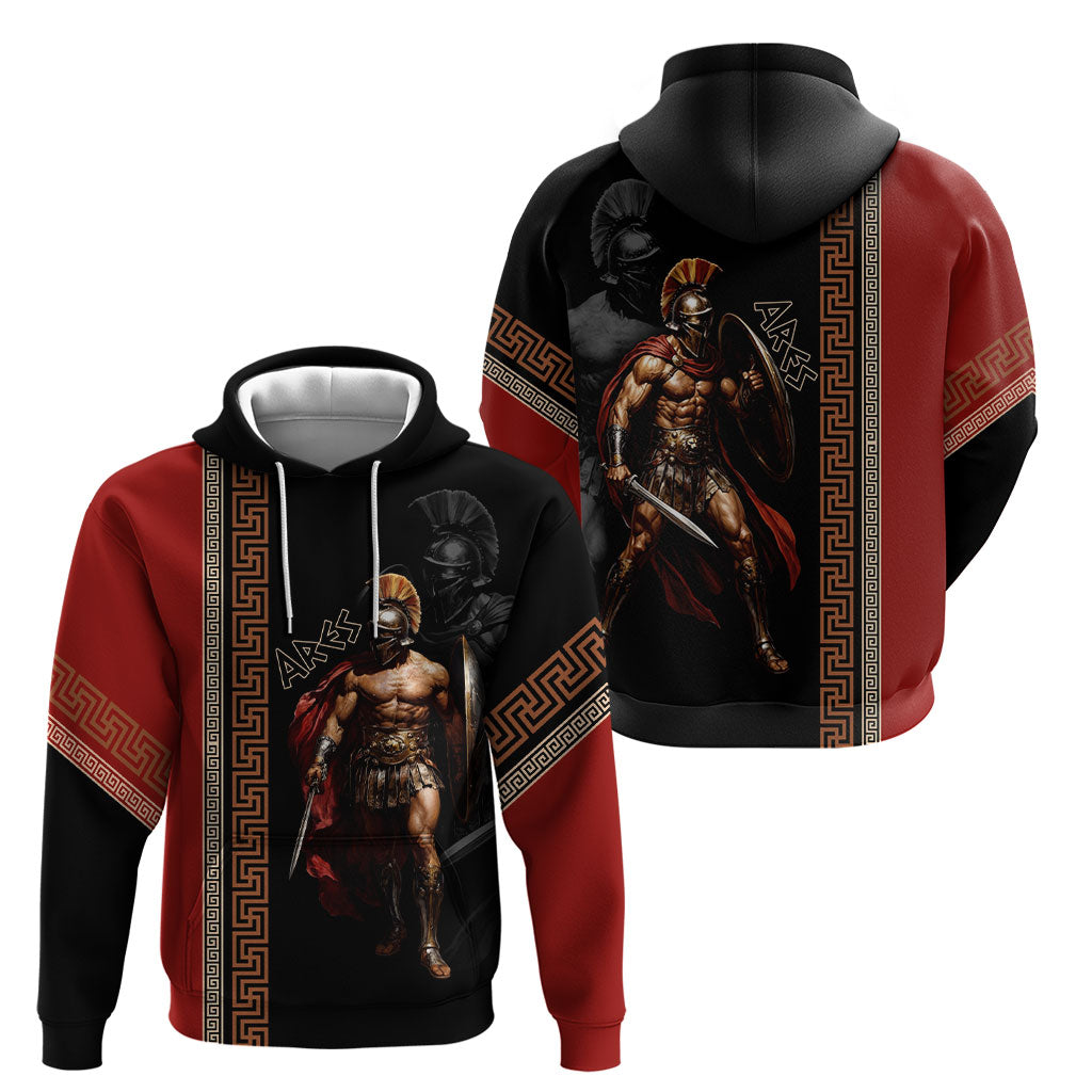 Ares Greek God Of War Hoodie Warrior Ancient Mythology
