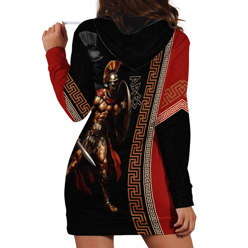Ares Greek God Of War Hoodie Dress Warrior Ancient Mythology