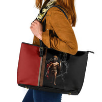 Ares Greek God Of War Leather Tote Bag Warrior Ancient Mythology