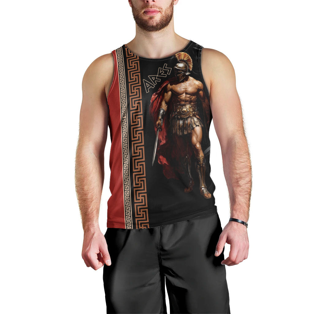Ares Greek God Of War Men Tank Top Warrior Ancient Mythology