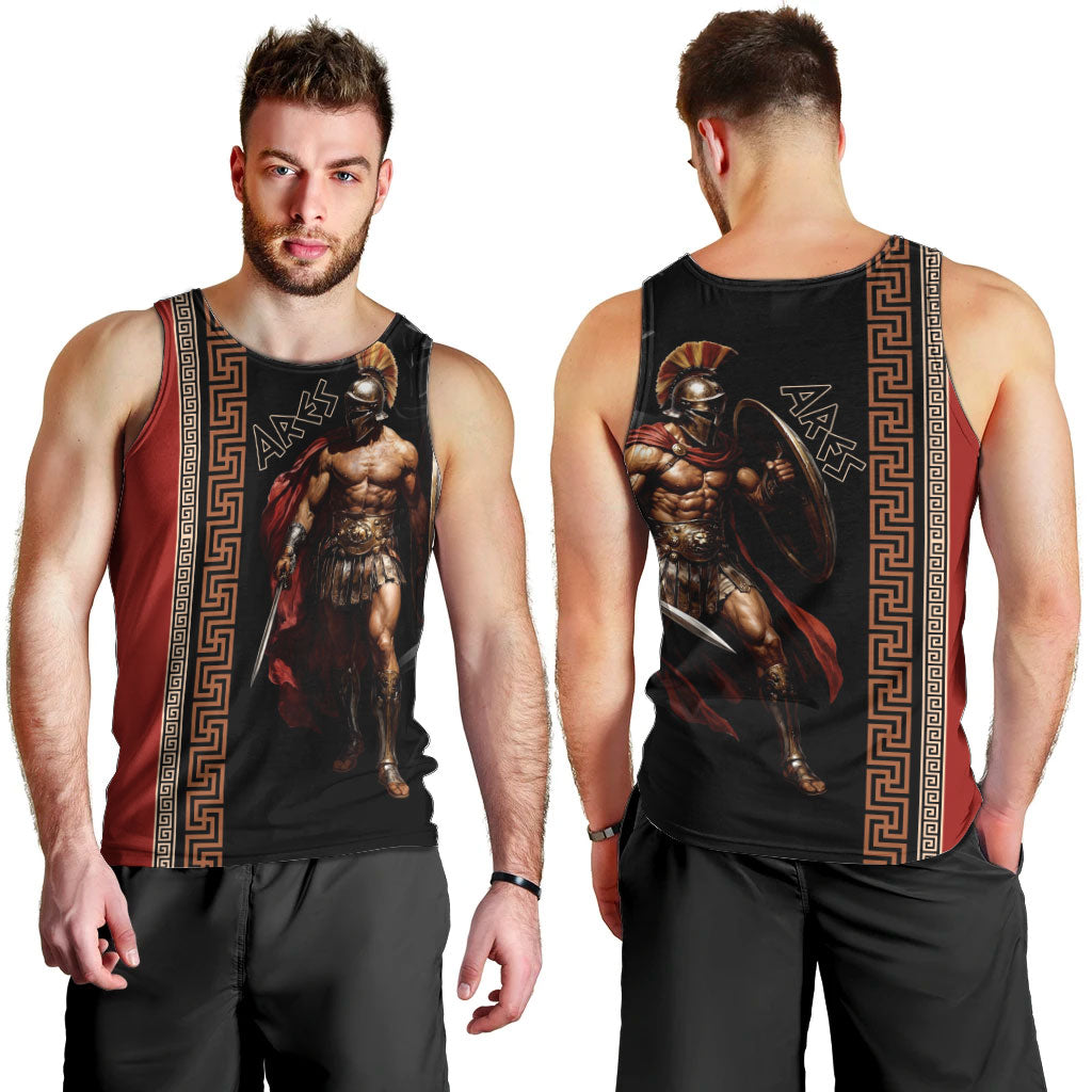 Ares Greek God Of War Men Tank Top Warrior Ancient Mythology