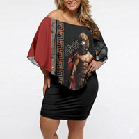 Ares Greek God Of War Off Shoulder Short Dress Warrior Ancient Mythology