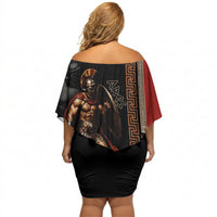 Ares Greek God Of War Off Shoulder Short Dress Warrior Ancient Mythology