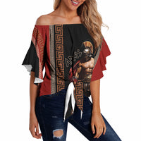 Ares Greek God Of War Off Shoulder Wrap Waist Top Warrior Ancient Mythology