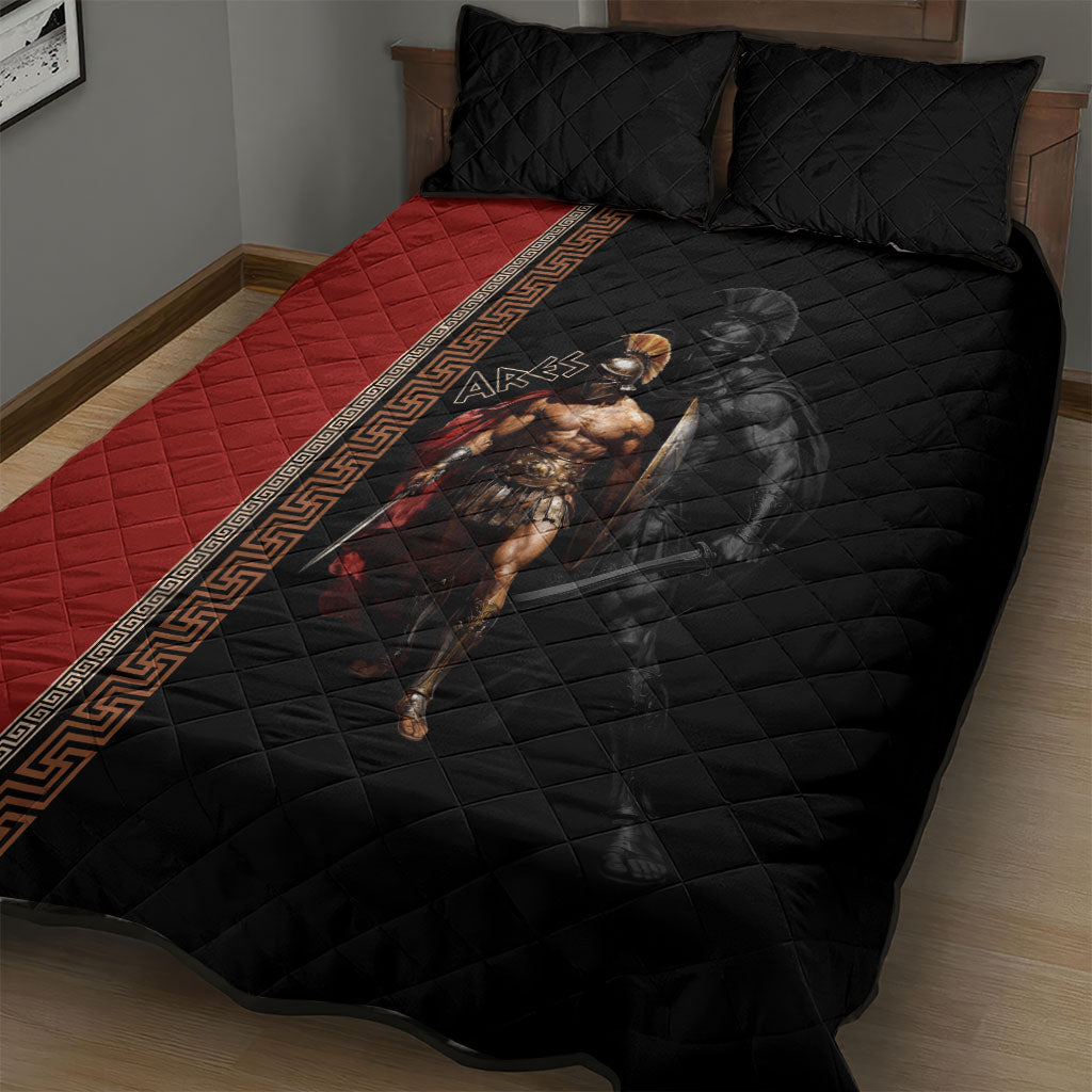 Ares Greek God Of War Quilt Bed Set Warrior Ancient Mythology