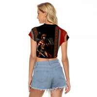 Ares Greek God Of War Raglan Cropped T Shirt Warrior Ancient Mythology