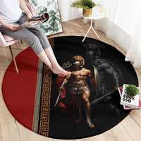 Ares Greek God Of War Round Carpet Warrior Ancient Mythology