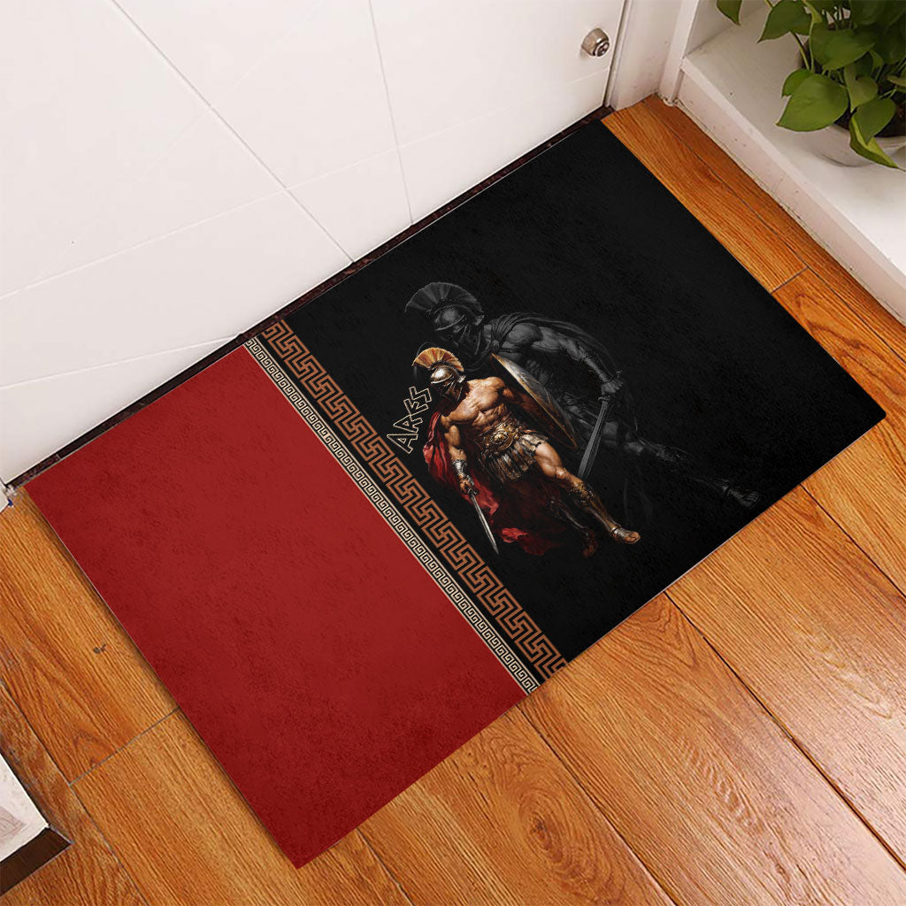 Ares Greek God Of War Rubber Doormat Warrior Ancient Mythology