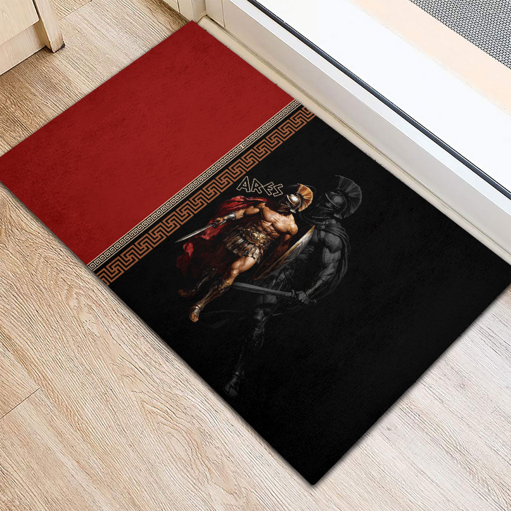 Ares Greek God Of War Rubber Doormat Warrior Ancient Mythology