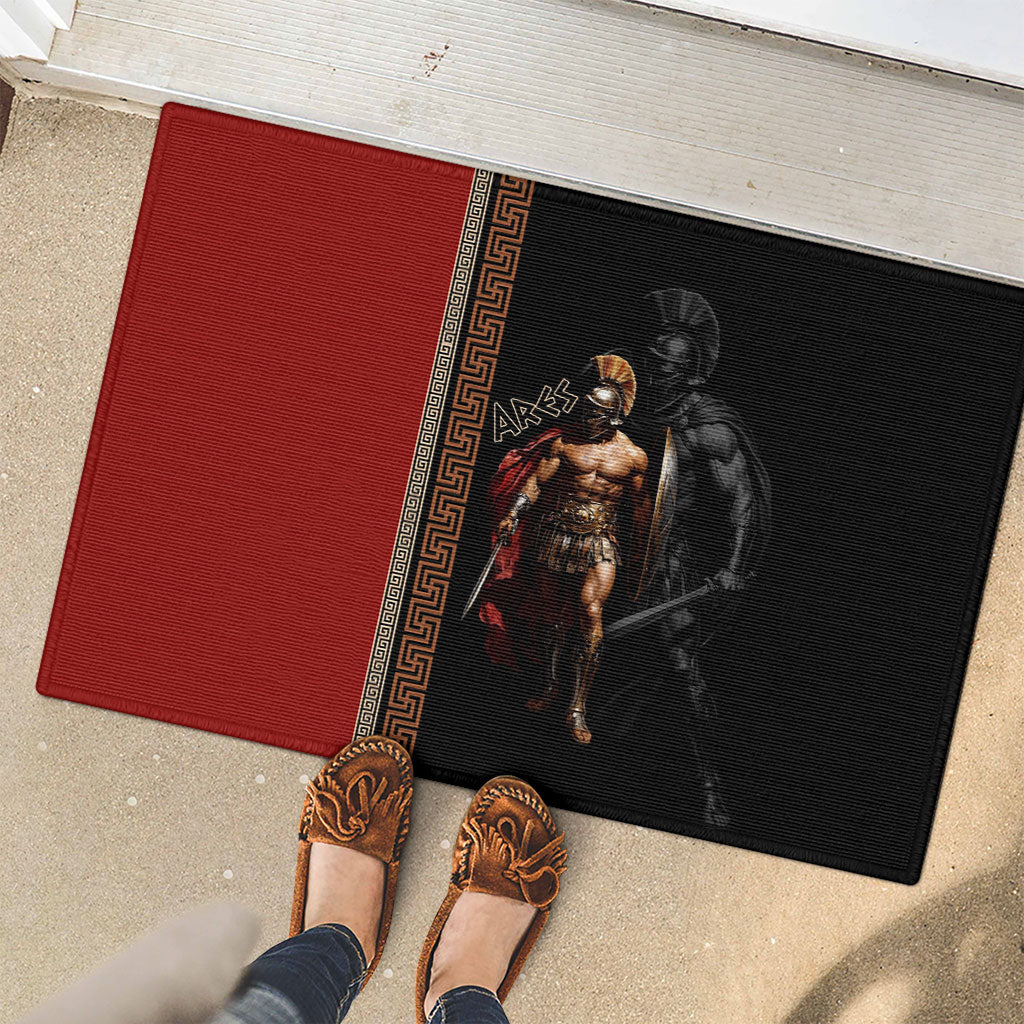 Ares Greek God Of War Rubber Doormat Warrior Ancient Mythology