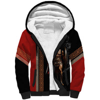 Ares Greek God Of War Sherpa Hoodie Warrior Ancient Mythology