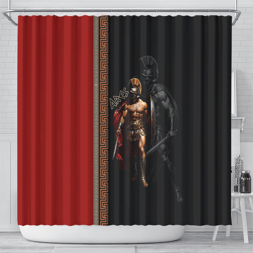 Ares Greek God Of War Shower Curtain Warrior Ancient Mythology