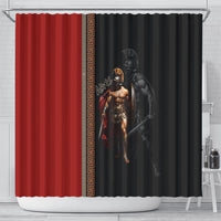 Ares Greek God Of War Shower Curtain Warrior Ancient Mythology
