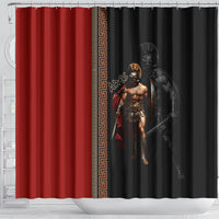 Ares Greek God Of War Shower Curtain Warrior Ancient Mythology