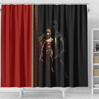 Ares Greek God Of War Shower Curtain Warrior Ancient Mythology