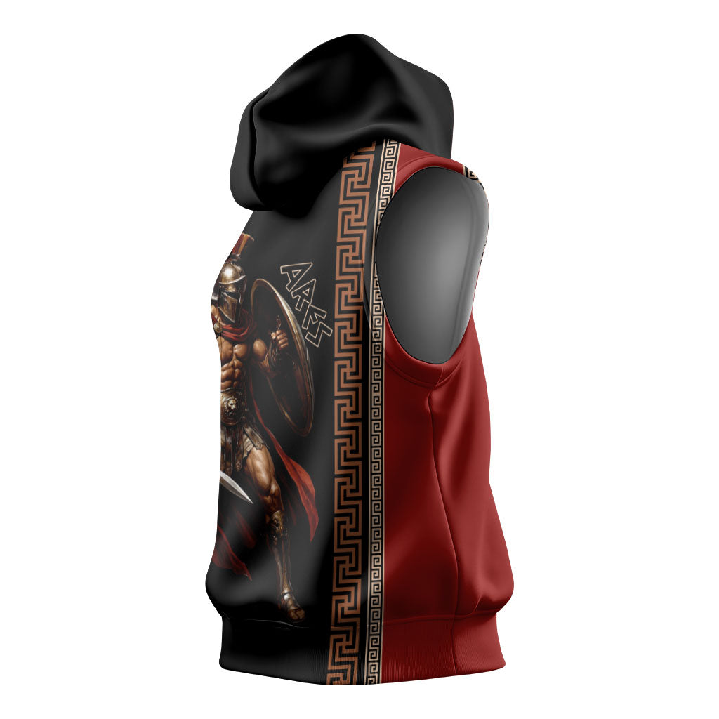 Ares Greek God Of War Sleeveless Hoodie Warrior Ancient Mythology
