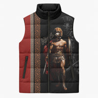 Ares Greek God Of War Sleeveless Puffer Jacket Warrior Ancient Mythology