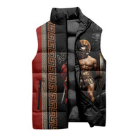 Ares Greek God Of War Sleeveless Puffer Jacket Warrior Ancient Mythology