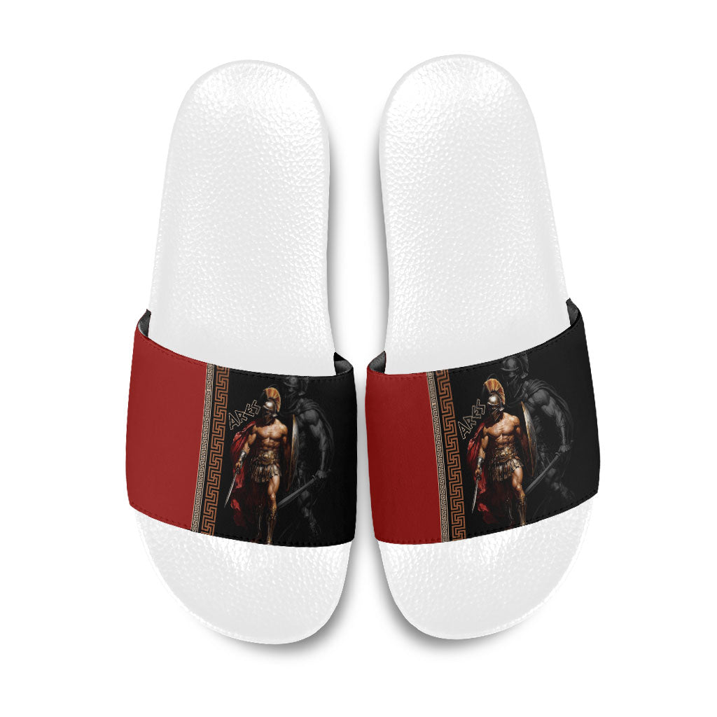 Ares Greek God Of War Slide Sandals Warrior Ancient Mythology