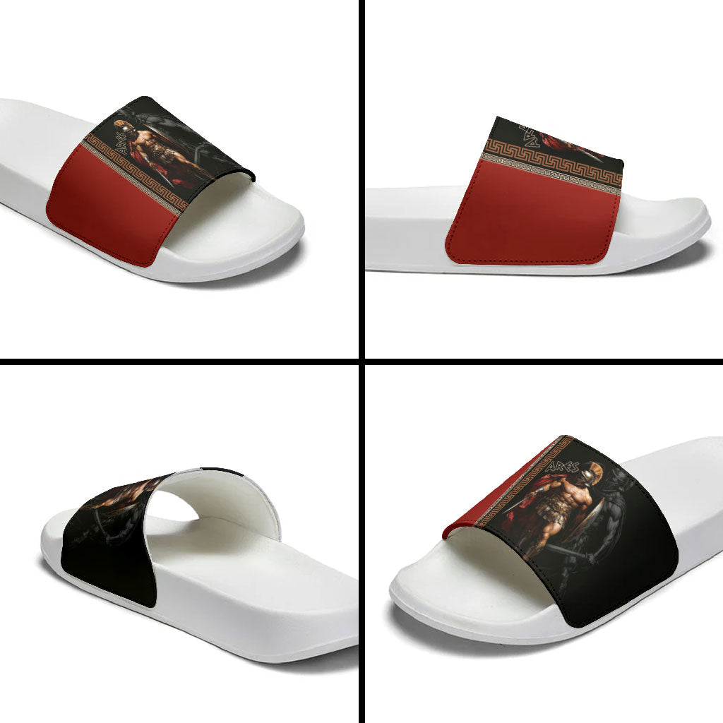 Ares Greek God Of War Slide Sandals Warrior Ancient Mythology